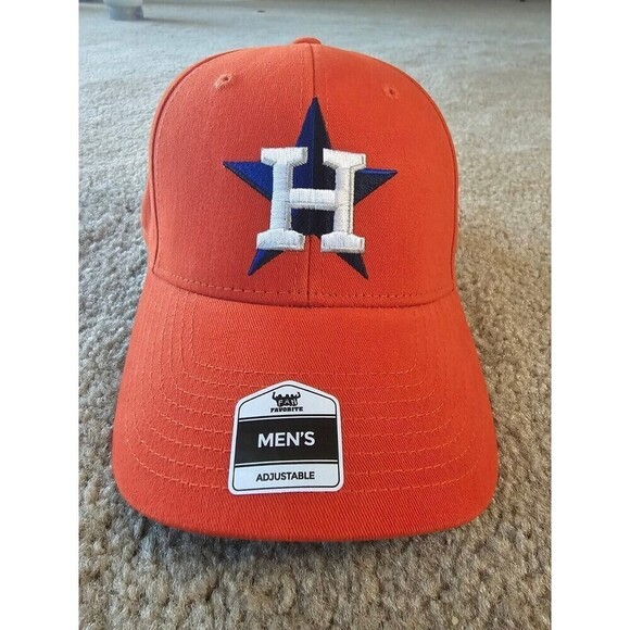 Houston Astros MLB Fan Favorite MVP Basic Orange Hat Cap Adult Men's Adjustable - Picture 1 of 6